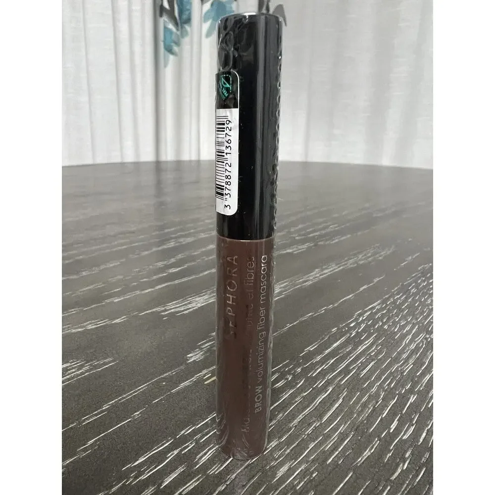 Sephora Brow Volumizing Fiber Mascara Midnight Brown 03 Full Size .16 fl oz New